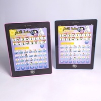 Tablette bilingue pour enfants, jouet éducatif précoce, machine simulant les langues anglaise, arabe, islamique, en plastique
