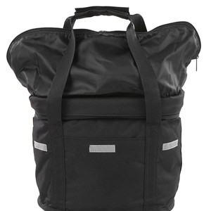 Cesta plegable negra para bicicleta, bolsa de almacenamiento de tela metálica duradera para bicicletas eléctricas y de uso diario, con soporte para manillar - Product Image 3