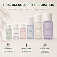 Bouteille en plastique PET givré pour toner 30ml/35ml/50ml/100ml/150ml/250ml avec bouchon à vis, emballage écologique biodégradable pour soins de la peau, OEM personnalisé