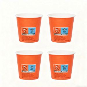 GoBest Gobelets en carton jetables personnalisables et recyclables pour café, 8/10/12 oz, simple paroi, revêtement PE, avec logo personnalisé - Product Image 5