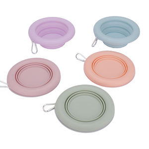 Logotipo personalizado OEM Silicone Foldable Pet <span class=keywords><strong>Bowl</strong></span>, Design de borda larga antiderrapante para comida e água, Portátil para viagens ao ar livre - Product Image 1