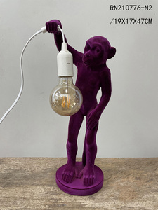 Bán Buôn Tùy Chỉnh Vui Khỉ Bảng Đèn Nhựa Di Động Động Vật Trang Trí Nội Thất Với LED Ánh Sáng Ban Đêm Thủ Công Mỹ Nghệ Phong Cách - Product Image 2