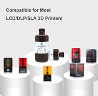 JAMG HE Jewelry Printer Resin 3D, dengan lilin tinggi mudah DLP LCD Mono Casting (500G) antarmuka USB