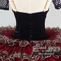 T0502 Competition Performance Wear Robes tutu rouges en vente Tutu de ballet classique