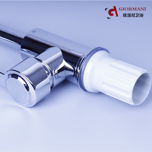 Grifo de Lavabo Giormani de Acero Inoxidable con Monomando, Montaje en Cubierta, Un Solo Orificio, Mezclador de Agua Fría y Caliente - Product Image 4
