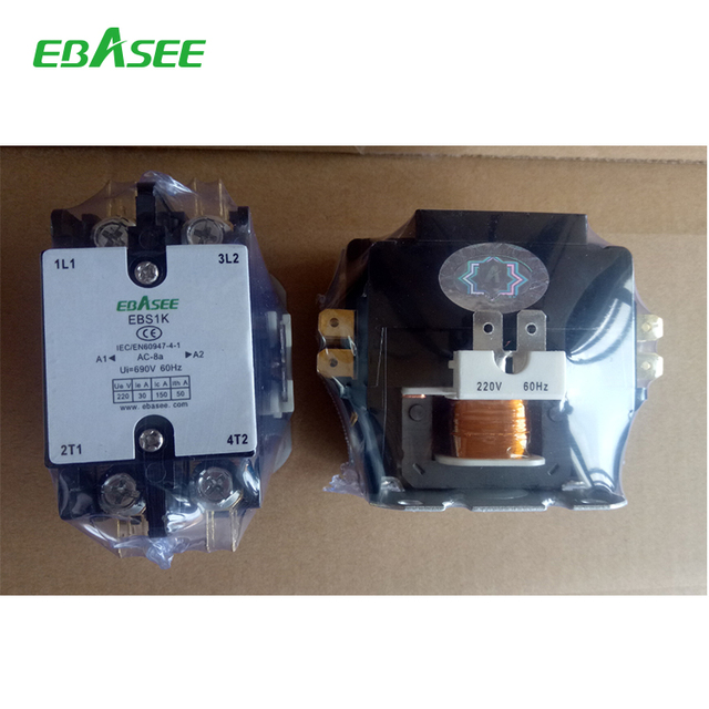 EBASEE Brand or Customized 240V 2 Pole Ac Contactor for air Conditioning