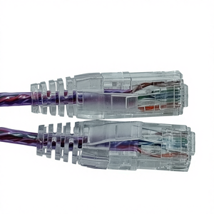 Câble Ethernet tressé Cat6 ultra-fin, connecteur <span class=keywords><strong>RJ45</strong></span> transparent, câble réseau Gigabit - Product Image 5