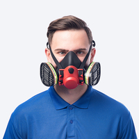 Masque respiratoire chimique à cartouche multi-gaz et vapeur Abek1, réutilisable, haute filtration, 1 couche, fabriqué au Fujian, type XPF05Q