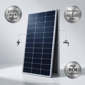 Panel Solar Híbrido PVT de 580W 2 en 1, Generación de Electricidad y Agua Caliente, Panel Térmico de Alta Eficiencia para Calefacción de Casa y Piscina - Product Image 1