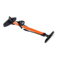 Pompe à pied de vélo haute pression portable avec valves Presta Schrader en aluminium durable Accessoires de vélo Pompe à main