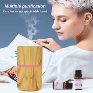Humidificateur ultrasonique YX-110 0,5L, design grain de bois, lumière LED, diffuseur d'aromathérapie, utilisation à domicile ou au bureau, alimentation USB - Product Image 3