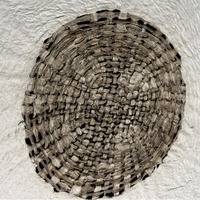 Peinture décorative murale pour salon et chambre, abstraite, moderne, minimaliste, style arctique, sur support en pulpe d'écorce d'arbre tissé à la main