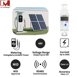Compteurs d'énergie DC numériques monophasés avec certificat d'<span class=keywords><strong>installation</strong></span> Din Rail MID pour station <span class=keywords><strong>de</strong></span> charge AC et système solaire - Product Image 2