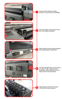 Imprimante UV hybride à rouleau à plat 3D de 1.8 mètres pour têtes d'impression Epson I3200 Ricoh G5 G6 1800mm impression CMJN Flex Egg encre UV