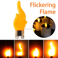 Filament LED 3V à effet flamme pour bougies scintillantes, blanc chaud, nouveau design, accessoires de décoration DIY pour ampoules LED - Vente chaude
