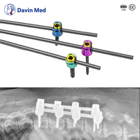 Davin Med Ensemble d'instruments à vis pédiculaires vétérinaires pour petits animaux Instruments chirurgicaux orthopédiques vétérinaires orthopédiques
