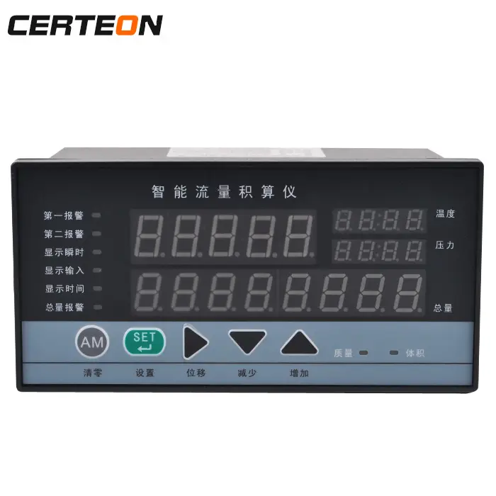 Medidor inteligente de fluxo de água, controlador digital de fluxo com compensação de temperatura