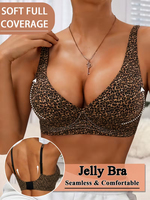 Soutien-gorge correcteur de posture grande taille pour femme, sans armatures, sexy, push-up, à fermeture avant, avec crochets, en dentelle, couleur unie, pour tous les jours