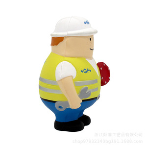 Pu Foam Wrench Worker Shape High <b>Rebound</b> Stress Relief Toy Decoration Gift For 8 To 13 Years Unisex - Product Image 3