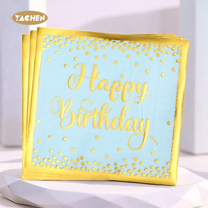 Yachen Blue 1er ensemble de vaisselle de fête d'<span class=keywords><strong>anniversaire</strong></span> à thème assiettes de fête tasses et serviettes pour garçons fournitures de fête d'un <span class=keywords><strong>an</strong></span> - Product Image 4