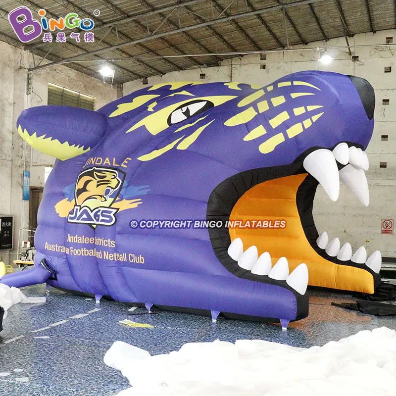 Customized Giant Inflatable Mascot Tunnel Advertising Inflatable Football Helmet Tunnel Inflatable Helmet