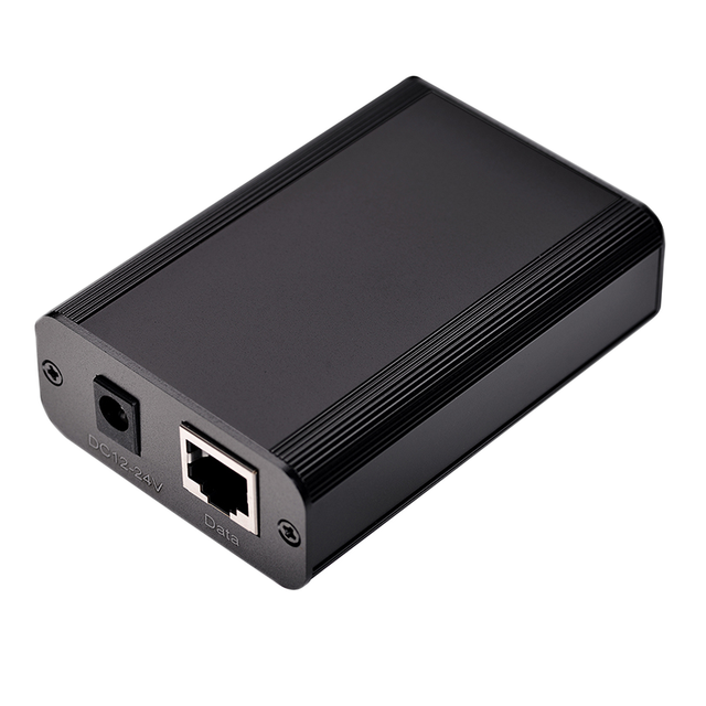 30W 48V Gigabit PoE Injector 12-30V DC Input Isolated 802.3at Compliant 2.5Gbps Ethernet Metal PoE Adapter for IP Camera