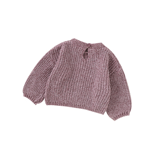 Mimixiong vente en gros de pulls en tricot épais de couleur unie douce faits à la main pour tout-petits bébé vêtements tricotés pull pour fille garçon Ropa <span class=keywords><strong>Bebe</strong></span> - Product Image 2