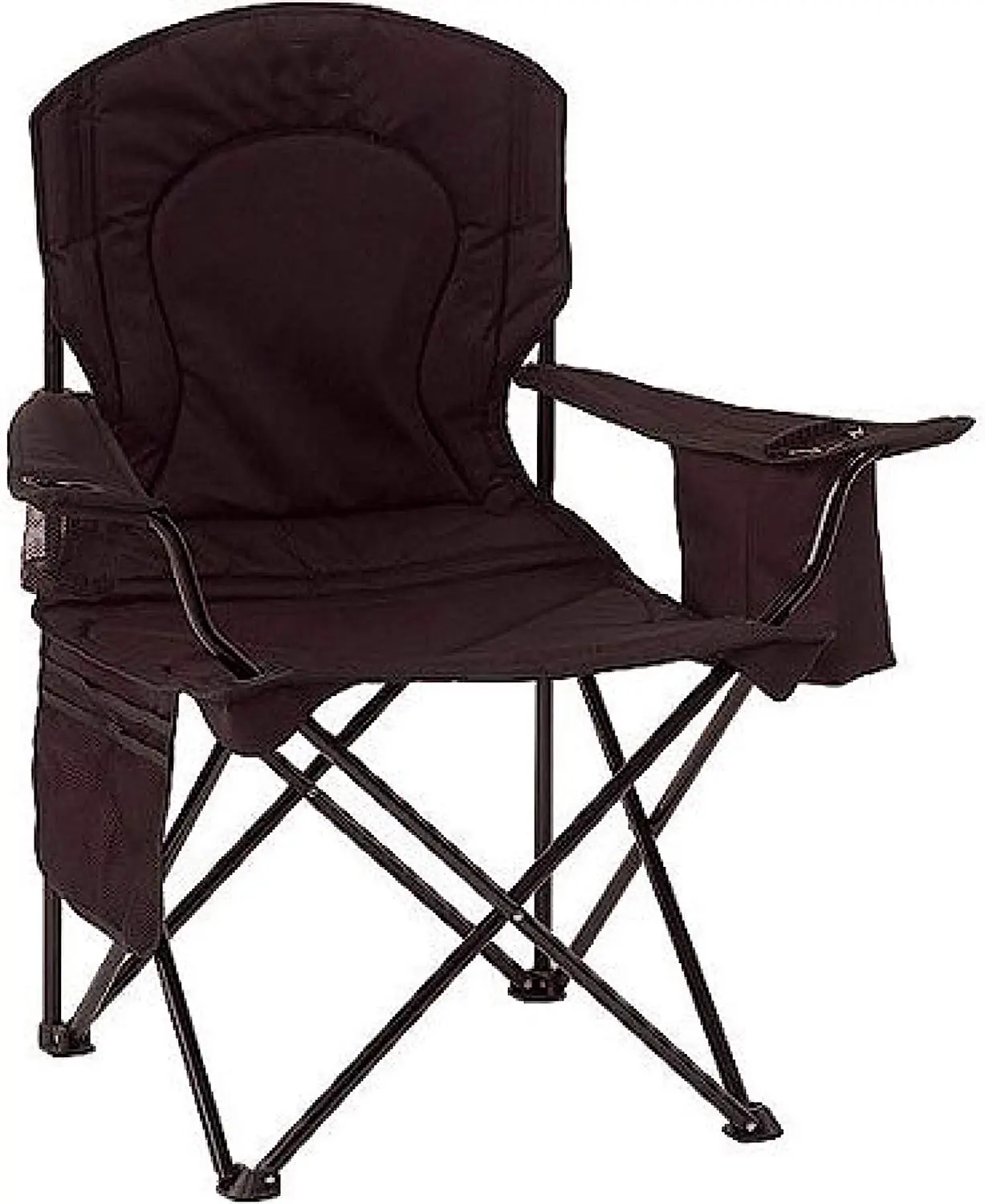 Переносное кресло для кемпинга с 4-контурным кулером, Полностью мягким сиденьем и спинкой, складное кресло для кемпинга, для пляжа и спорта