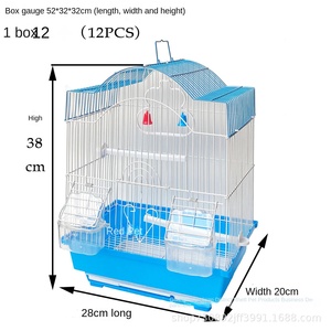 Small Parrot <strong>Bird</strong> Cage Solid Pattern Button Closure Eco-friendly Metal Frame <strong>Bird</strong> <strong>House</strong> Wholesale - Product Image 2