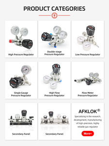 Régulateurs à haut débit et à haute pression à deux étages SS316L 1/4 NPT Entrée 6000/4500PSI Régulateur d'oxygène <span class=keywords><strong>CO2</strong></span> Azote pour laboratoire médical - Product Image 5