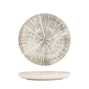 Piatto Nordico Forest Blanco 22 Cm Bianco Design Rustico - Product Image 3