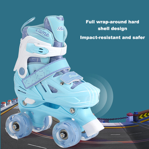 Patines EACH con Luces Intermitentes al por Mayor, Patines de 4 Ruedas, Zapatos de Patinaje Ajustables para Niños - Product Image 2