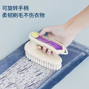 Brosse à chaussures avec poils en nylon doux et manche rotatif pour un nettoyage optimal des chaussures - Product Image 5