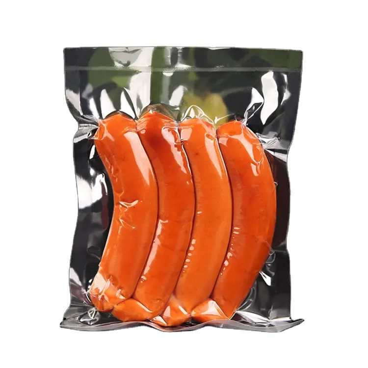 Vacuüm Voedsel Sealer Zak Stand Up Pouch Voor Gedroogde Vis Worst Geroosterde Eend Snack Plastic Verpakking