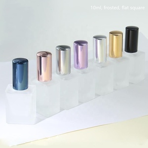 10ml Square Round Shape Transparent Clear Frosted Atomizer <b>Small</b> Mini Empty 10ml Glass Spray Perfume Bottle With Spray Bottle - Product Image 4