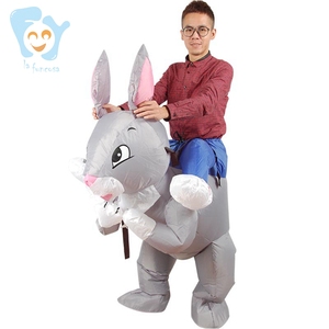 Unisex Adults Funny Halloween Party Easter Inflatable Bunny Holiday Costume