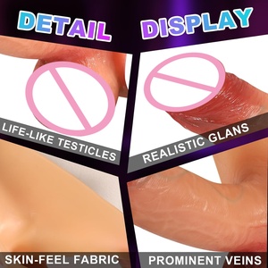 8.07'' Katı Yapay Penisli Silikon Kayışlı Kemer, Yüksek Esneklikli Gerçekçi Giyilebilir Yapay Penisler, Lezbiyen Çiftler için Anal Yapay Penisler - Product Image 2