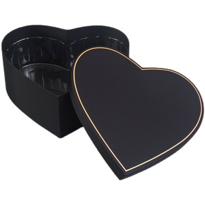 Bán Buôn Hộp Đóng Gói Bó Hoa Bằng Giấy Màu Trơn Hộp Đóng Gói Tình Yêu Hình Trái Tim Hoa Hồng Hộp Quà Tặng Mũ Hoa Bìa Cứng - Product Image 6