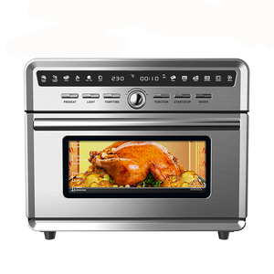 1800W <span class=keywords><strong>4</strong></span>-lagiger 25L elektrischer Luft fritte usenofen 10 vor eingestellte Programme für Toast-Pizza-Kuchen mit <span class=keywords><strong>4</strong></span> Zubehörteilen - Product Image 4