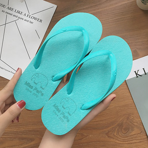 Chanclas sencillas de color sólido para mujer, sandalias de verano informales antideslizantes para parejas, chanclas transpirables para la playa - Product Image 6