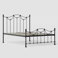 Cadre de lit en métal fer acier style emballage lit pour bébés filles avec matelas à vendre
