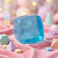 Jouet à presser en plastique en forme de goutte d'eau et petit ours, style Maltose Ice Cubes, authentique, bleu, rose, violet, style Rosie, balles anti-stress, neige