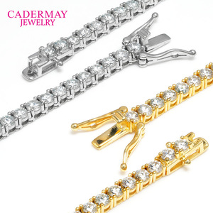 S925 Silver Moissanite Tennis Bracelet 3mm Channel Setting Everyday Wear Hip Hop Style Jewelry for Men Women - Product Image 3