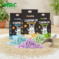 Litière pour chat écologique à base de tofu, usine OEM ODM, biodégradable, jetable, économique