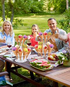 Chất Lượng Cao Ngoài Trời Dã Ngoại Đám Cưới Bữa Tiệc Sinh Nhật Bánh Cửa Hàng Acrylic Hai Lớp Ice Cream Cone Bàn Hiển Thị Chủ Đứng - Product Image 4