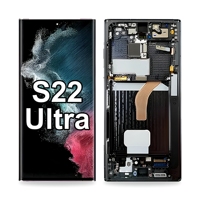 Layar OLED Pengganti Samsung S22 Ultra 6.78 inci dengan Frame, Luminansi Tinggi, Versi Eropa (Grosir)