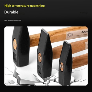 Martillo <span class=keywords><strong>de</strong></span> Acero con Alto Contenido <span class=keywords><strong>de</strong></span> Carbono, Mango <span class=keywords><strong>de</strong></span> Plástico/Madera Antideslizante, Forjado a Alta Temperatura, Agarre Cómodo para Máquinas Industriales - Product Image 3