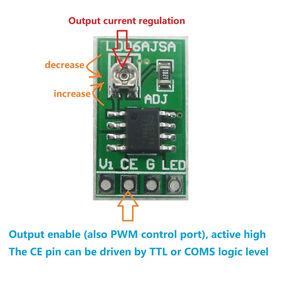 Controlador LED Ajustable LD06AJSA DC 3-6V 0.03-1.5A, Módulo Convertidor de Corriente Constante PWM para Arduino Mega2560 Breadboard - Product Image 4