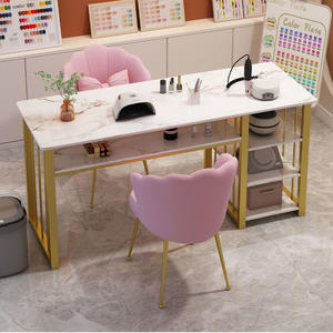 โต๊ะและเก้าอี้สำหรับร้านทำเล็บ<span class=keywords><strong>แบบ</strong></span>เดี่ยวและคู่ทันสมัยเรียบง่ายอินเทอร์เน็ต - Product Image 3