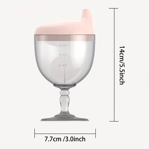 1 Vaso Divertido para Niños, Vaso de Entrenamiento para Bebés, para Jugo, Leche y Agua, Copas de Plástico para Fiestas de Cumpleaños - Product Image 6